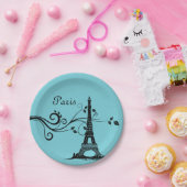 Blue Paris Bord (Feest)