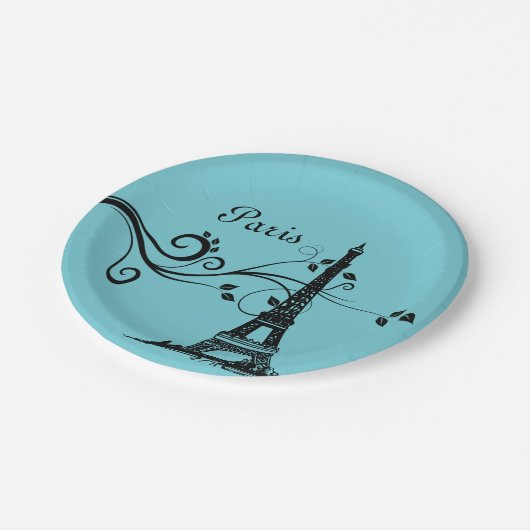 Blue Paris Bord (Gekanteld)