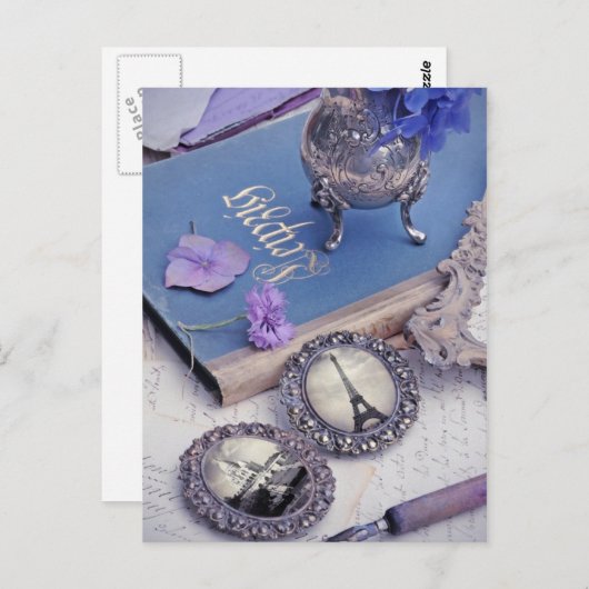  Blue Paris foto Briefkaart (Voorkant / Achterkant)