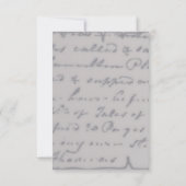 Blue Parisian Bridal Shower-uitnodiging Kaart (Achterkant)