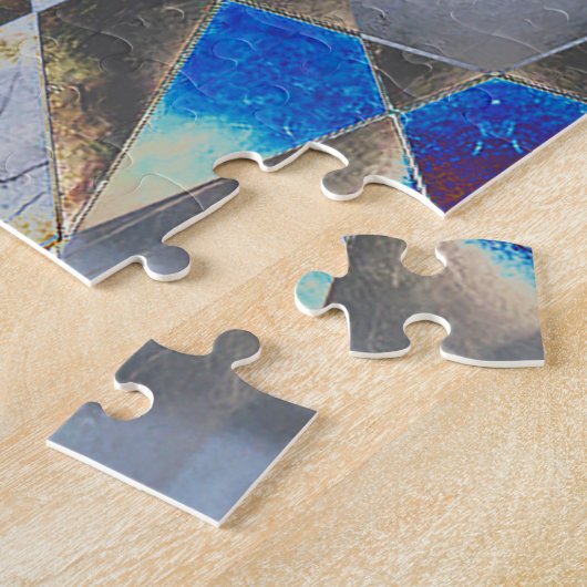 Blue Parquet Legpuzzel (Zijkant)