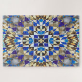 Blue Parquet Legpuzzel (Horizontaal)