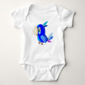 Blue Parrot Baby Bodysuit (Voorkant)