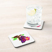 Blue parrot  bier onderzetter (Rechterzijde)