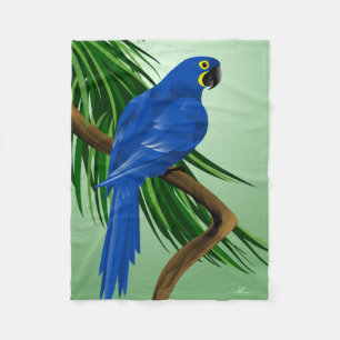 Blue Parrot Gifts Fleece Deken