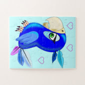 Blue Parrot Jigzaag Puzzle Legpuzzel (Horizontaal)