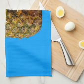 Blue parrot kitchen towel. theedoek (Quarter Fold)