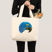 Blue Parrot of Love_ Grote Tote Bag (Voorkant (product))