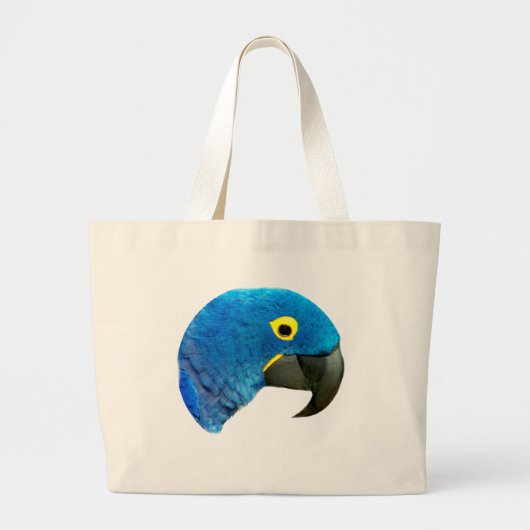 Blue Parrot of Love_ Grote Tote Bag (Voorkant)