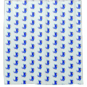 Blue Parrot Shower-gordijn Douchegordijn (Voorkant)