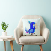 Blue Parrot-Sierkussen - Aangepaste kleuren Kussen (Stoel)