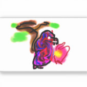 Blue parrot  sticker (Voorkant)