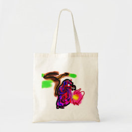 Blue parrot  tote bag