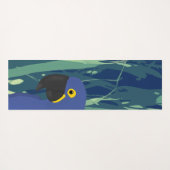 Blue Parrot Yoga Mat (Achterkant (horizontaal))