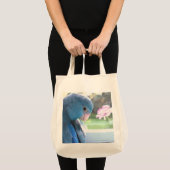Blue Parrotlet Grocery Canvas tas Parrot draagtas (Voorkant (product))