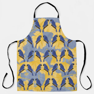 Blue Parrots Apron Schort