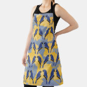 Blue Parrots Apron Schort (Insitu)