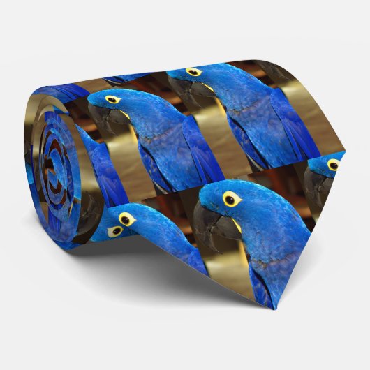 Blue Parrots_ Stropdas (Opgerold)