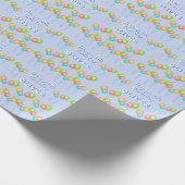 Blue Party Balloons Kind Happy Birthday Cadeaupapier (Hoek)