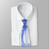 Blue Party Girl Flapper Stropdas (Gebonden)