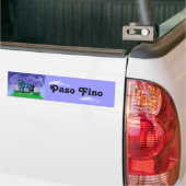 Blue Paso Fino Horse Bumpersticker (Op Truck)