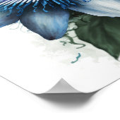 Blue Passion Flower Art Print Poster (Hoek)