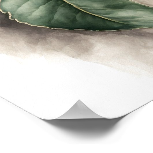 Blue Passion Flower Art Print Poster (Hoek)