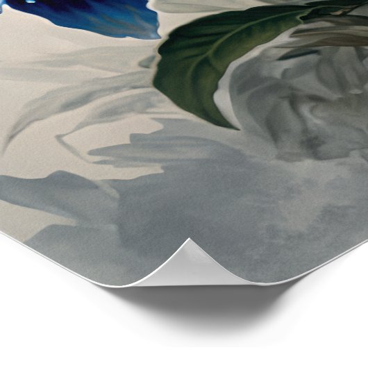 Blue Passion Flowers Art Print Poster (Hoek)