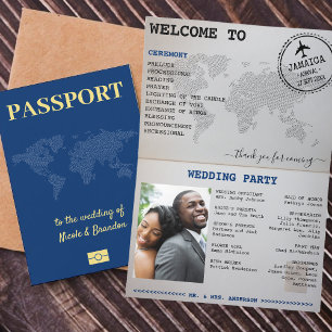 Blue Passport Jamaica Bestemming Bruiloft Programma