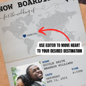 Blue Passport Jamaica Bestemming Bruiloft Save The Date