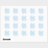 Blue Pastel Daydreamer Saying Ronde Sticker (Vel)