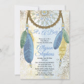 Blue Pastel Dreamweaver Het is een Baby shower van Kaart (Voorkant)