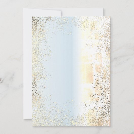 Blue Pastel Dreamweaver Het is een Baby shower van Kaart (Achterkant)