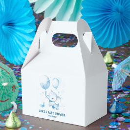 Blue Pastel Elephant Favoriet Box Bedankdoosjes