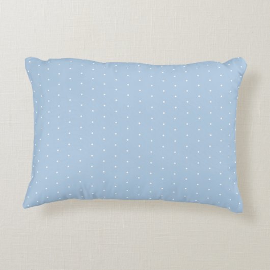 Blue Pastel Elephant Pattern for Little Boy Accent Kussen (Achterkant)