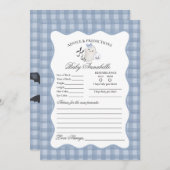 Blue Pastel Little Boo Ghost Advice for Baby Card Kaart (Voorkant / Achterkant)