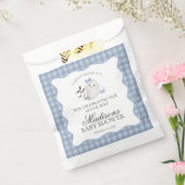 Blue Pastel Little Boo Ghost Baby Shower Dessert Bedankzakje (Gezegeld)