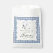 Blue Pastel Little Boo Ghost Baby Shower Dessert Bedankzakje (Voorkant)