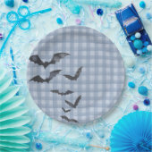 Blue Pastel Little Boo Ghost Birthday Dessert Papieren Bordje (Feest)