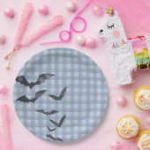 Blue Pastel Little Boo Ghost Birthday Dessert Papieren Bordje (Feest)