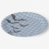 Blue Pastel Little Boo Ghost Birthday Dessert Papieren Bordje (Gekanteld)