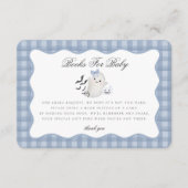 Blue Pastel Little Boo Ghost Books for Baby Insert Informatiekaartje (Voorkant)
