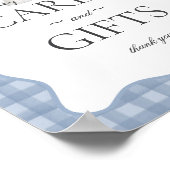 Blue Pastel Little Boo Ghost Cards & Gifts Sign Poster (Hoek)