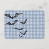 Blue Pastel Little Boo Ghost Diaper Raffle Insert Informatiekaartje (Achterkant)