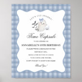 Blue Pastel Little Boo Ghost Time Capsule spel Poster (Voorkant)