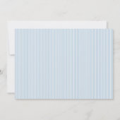 Blue Pastel Nautical Sail Boat Baby shower Foto Kaart (Achterkant)