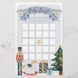 Blue Pastel Notcracker baby Bingo Douche spel