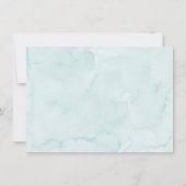 Blue Pastel Onder het Zee Verjaardag Bedankkaart (Achterkant)