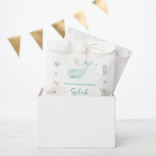 Blue Pastel Onder het Zee Verjaardag Bedankzakje