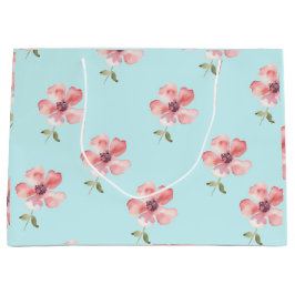 Blue Pastel Pattern Large Gift Bag Groot Cadeauzakje